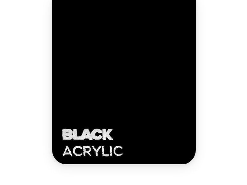 Acrylic - Black 3 mm