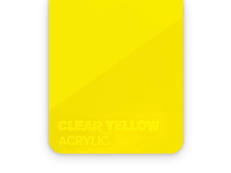Acrylic -Clear yellow 3 mm