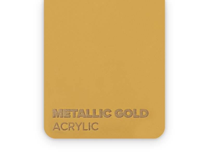 Acrylic - Metallic gold 3 mm