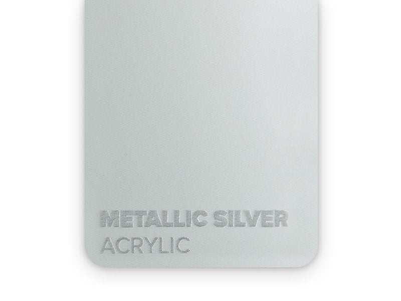 Acrylic - Metallic silver 3 mm