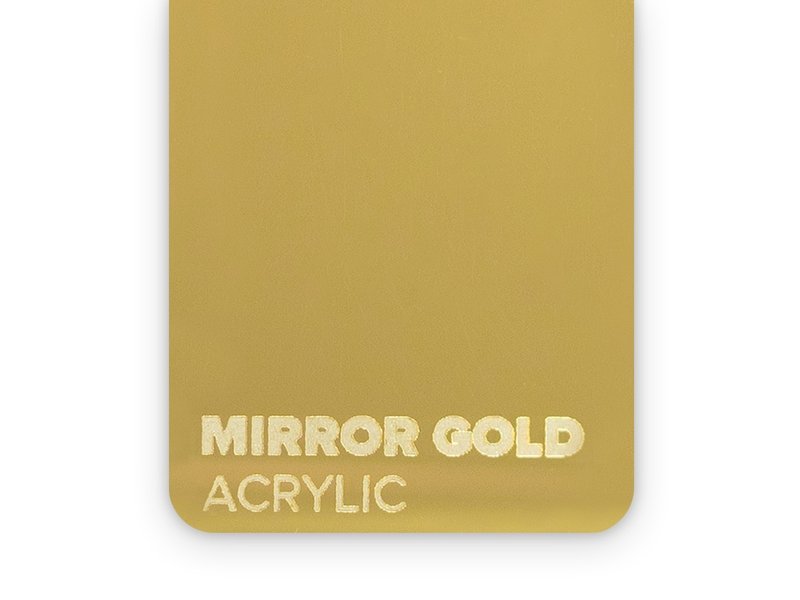Acrylic - Mirror gold 3 mm