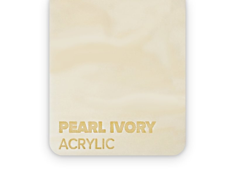 Acrylic -pearl ivory 3 mm